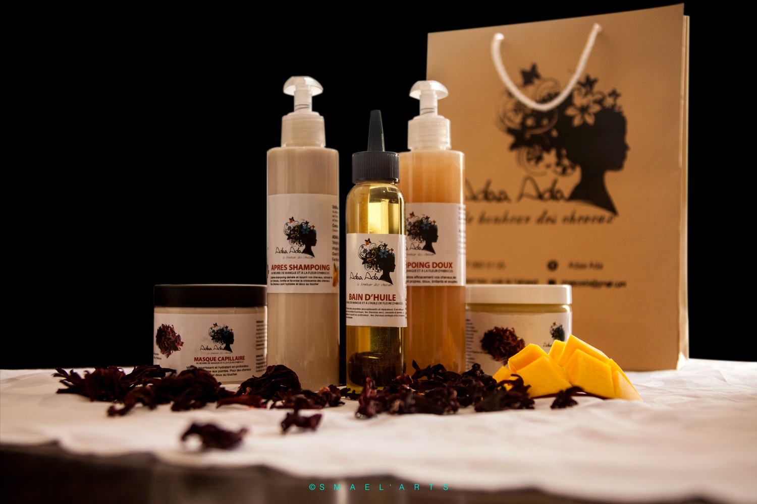 Exemples de produits naturels de la marque Adaa Ada (au Sénégal) - Setalmaa