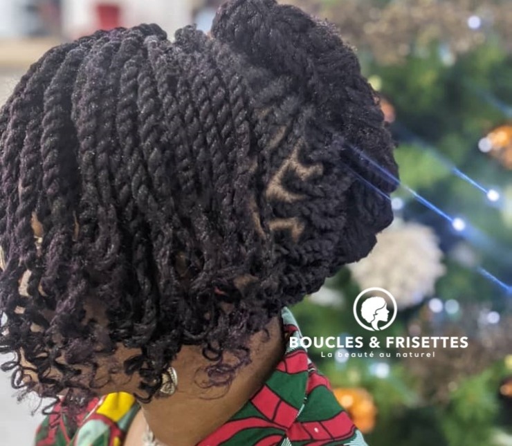 Coiffure réalisée chez Boucles et frisettes
