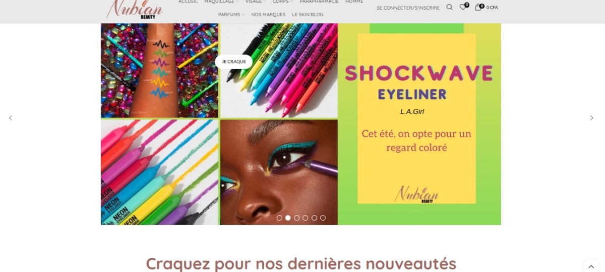 Nubian Beauty pour vos produits make-up