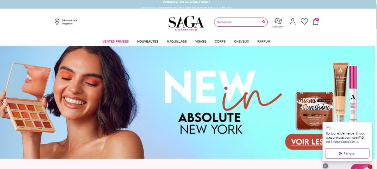 Plateforme Saga Cosmetics
