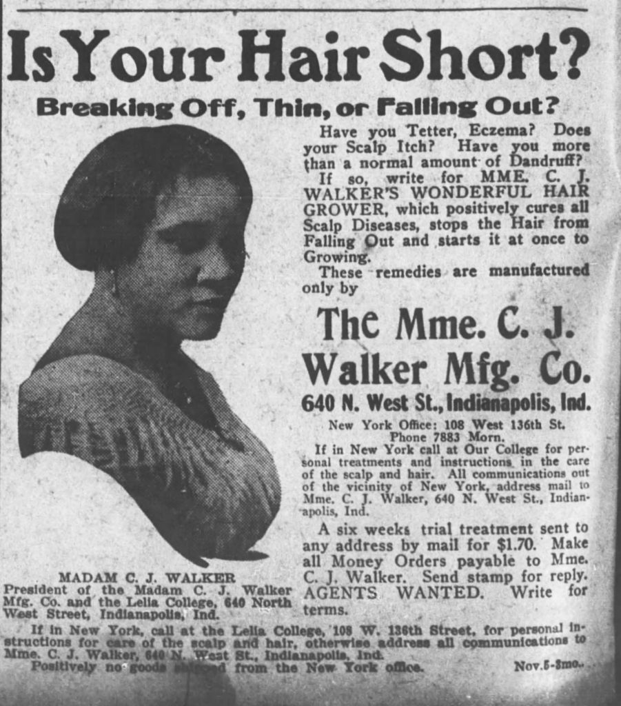 Sarah C.J. Walker, le destin incroyable de la première femme noire millionnaire des Etats-Unis
