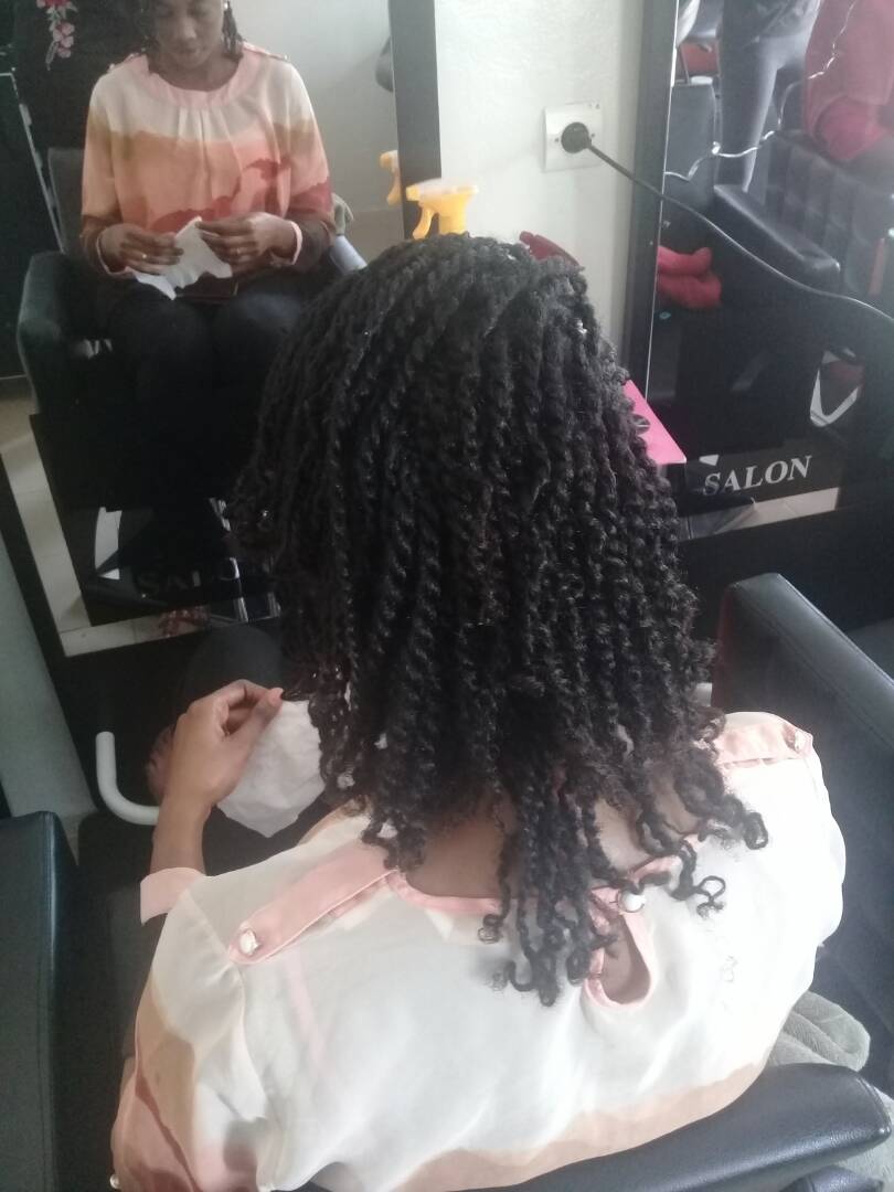 Coiffure réalisée chez Universal'Coiff