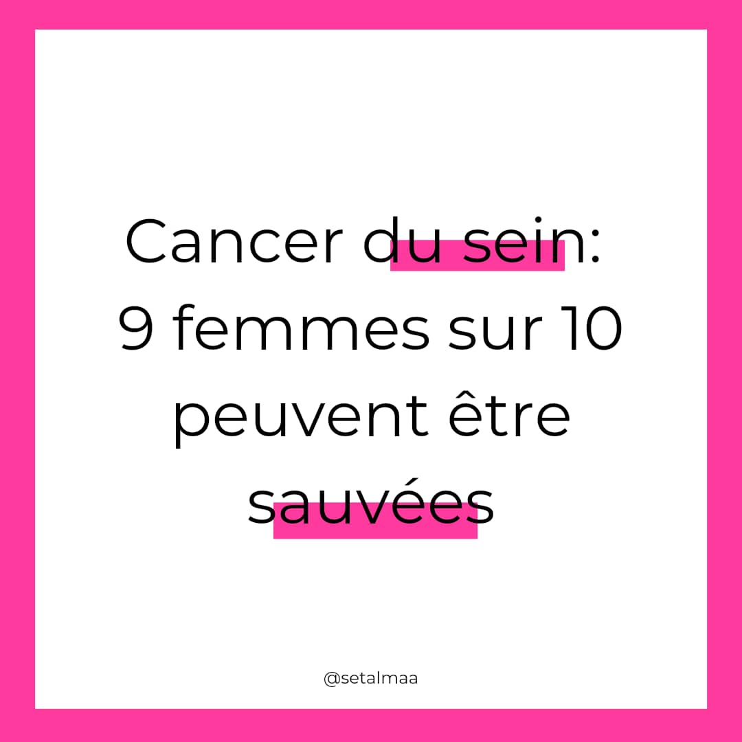 Octobre rose: 9 femmes sur 10 peuvent être sauvées