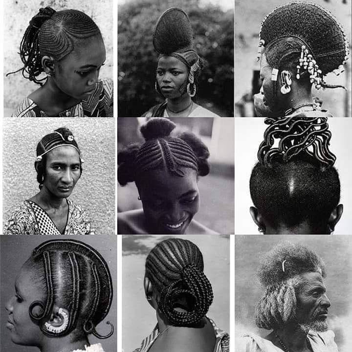 Photos de tresses africaines traditionnelles